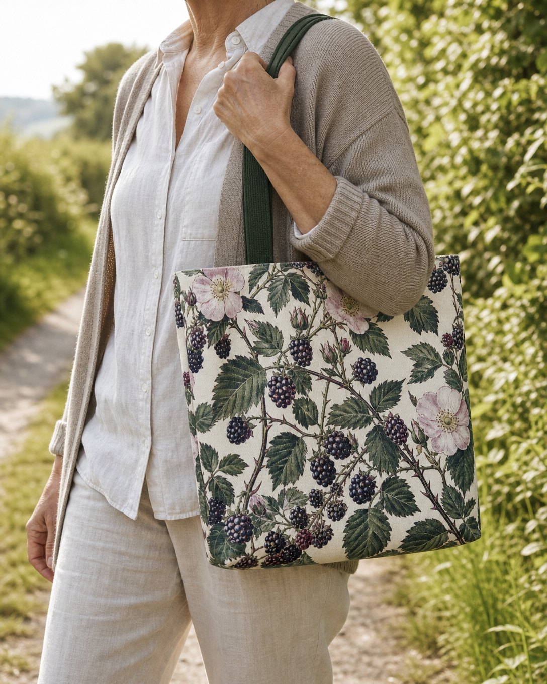 Bramble Rose Tote Bag, image 5