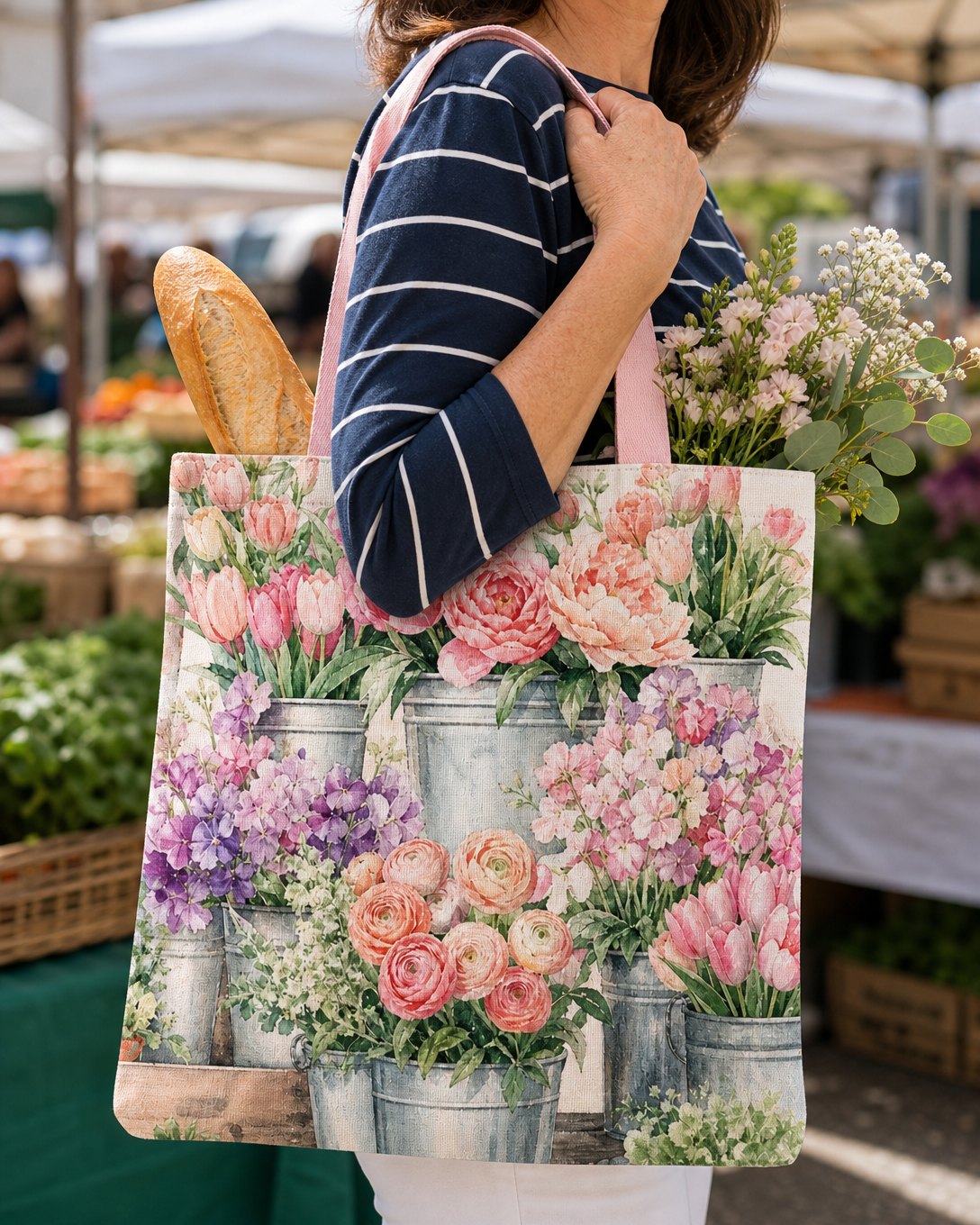 Flower Stall Tote Bag, image 5