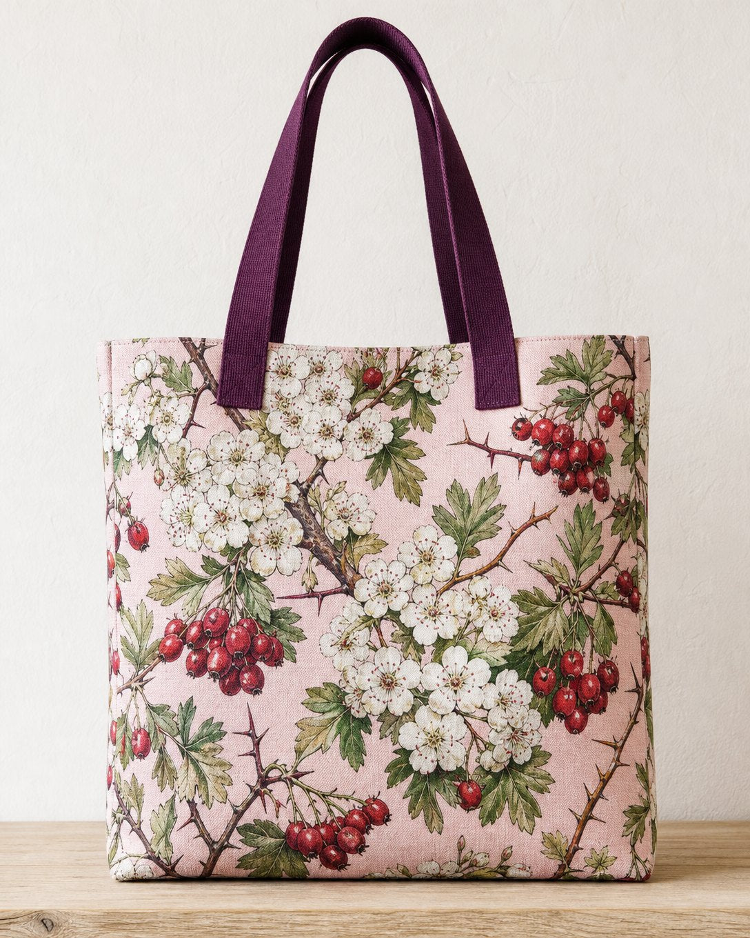 Hawthorn in May Tote Bag, image 1