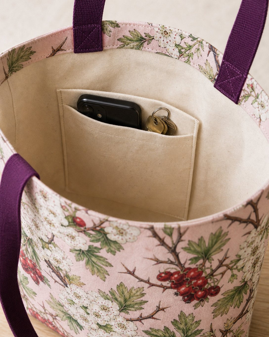 Hawthorn in May Tote Bag, image 4