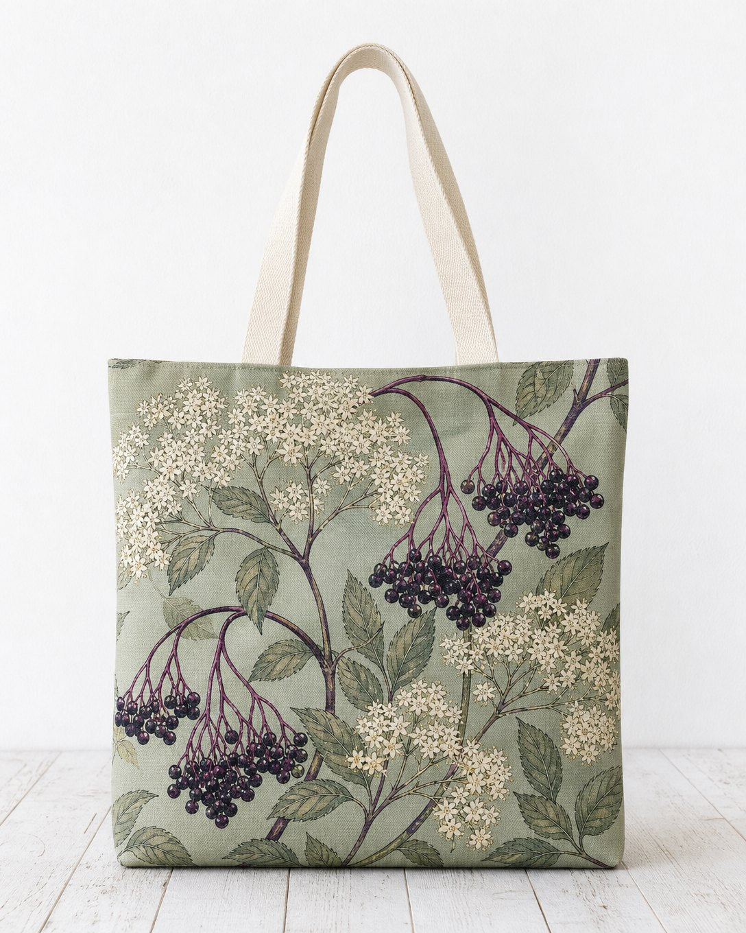 Elderflower Lace Tote Bag, image 1