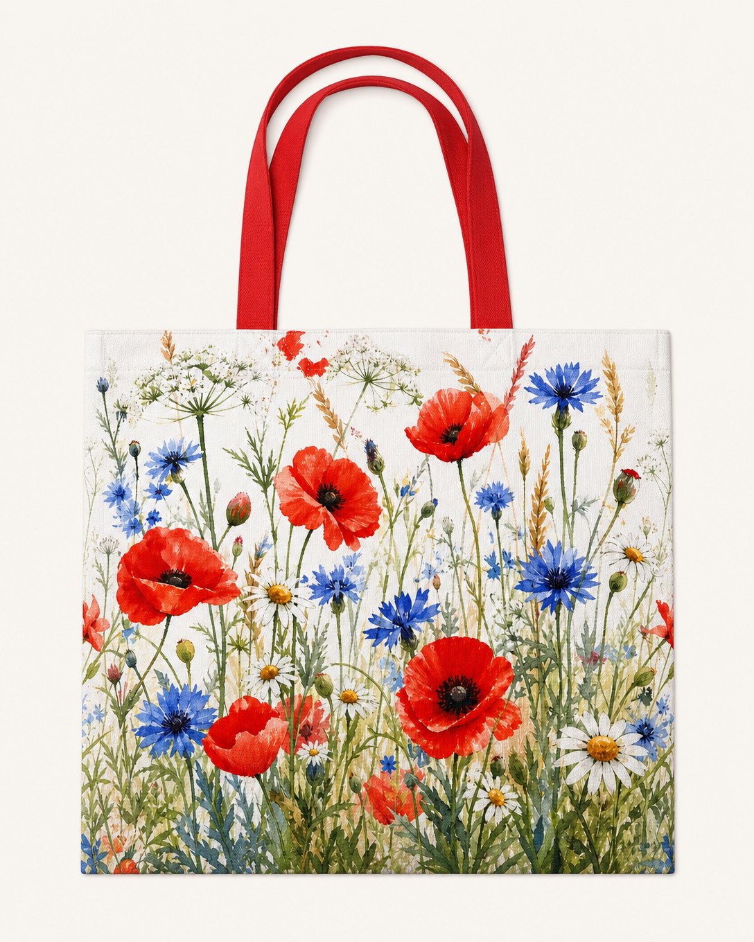 Poppy Verge Tote Bag, image 2