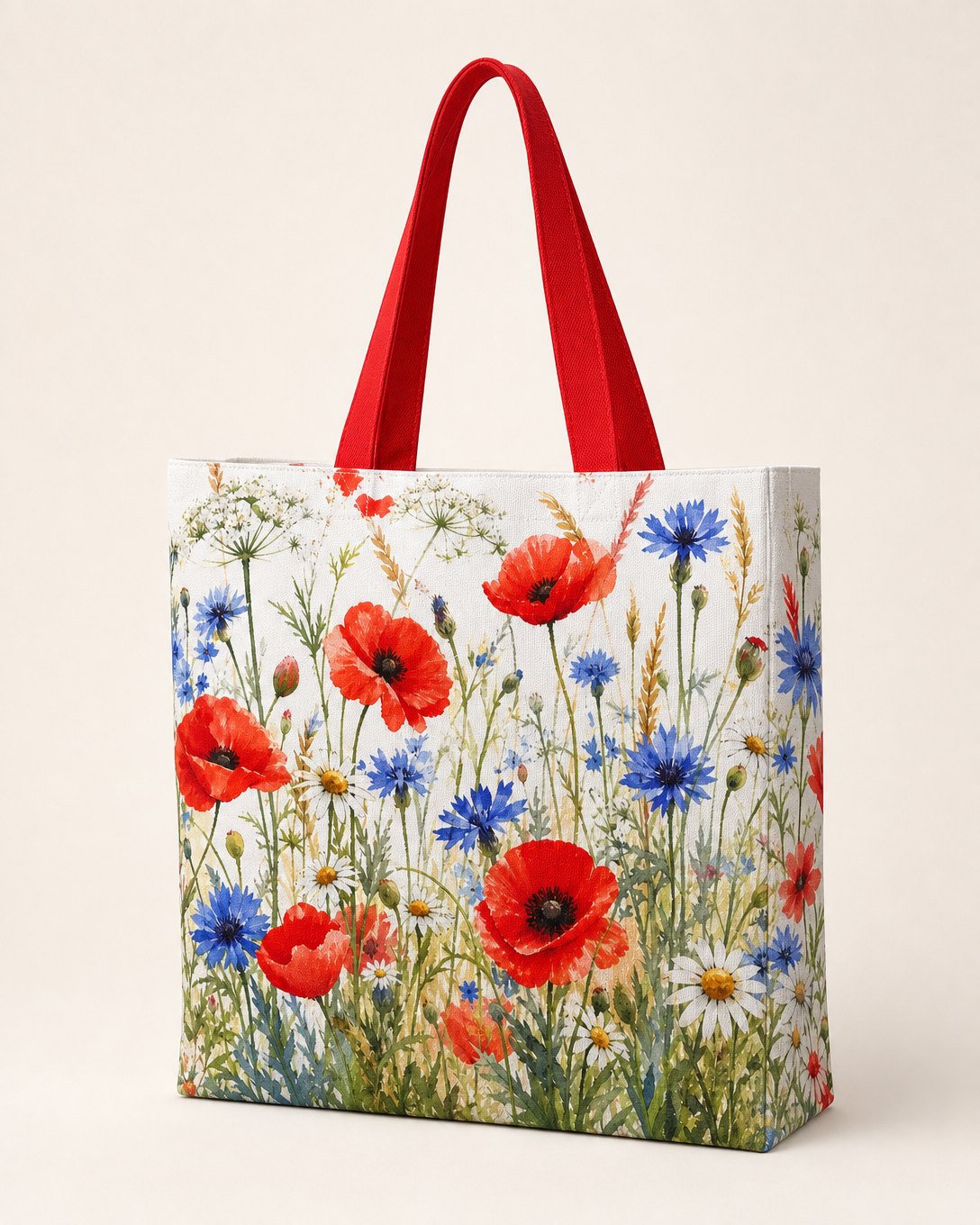 Poppy Verge Tote Bag, image 3