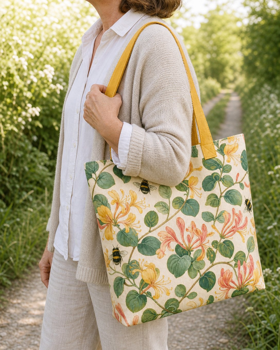 Honeysuckle Hum Tote Bag, image 5