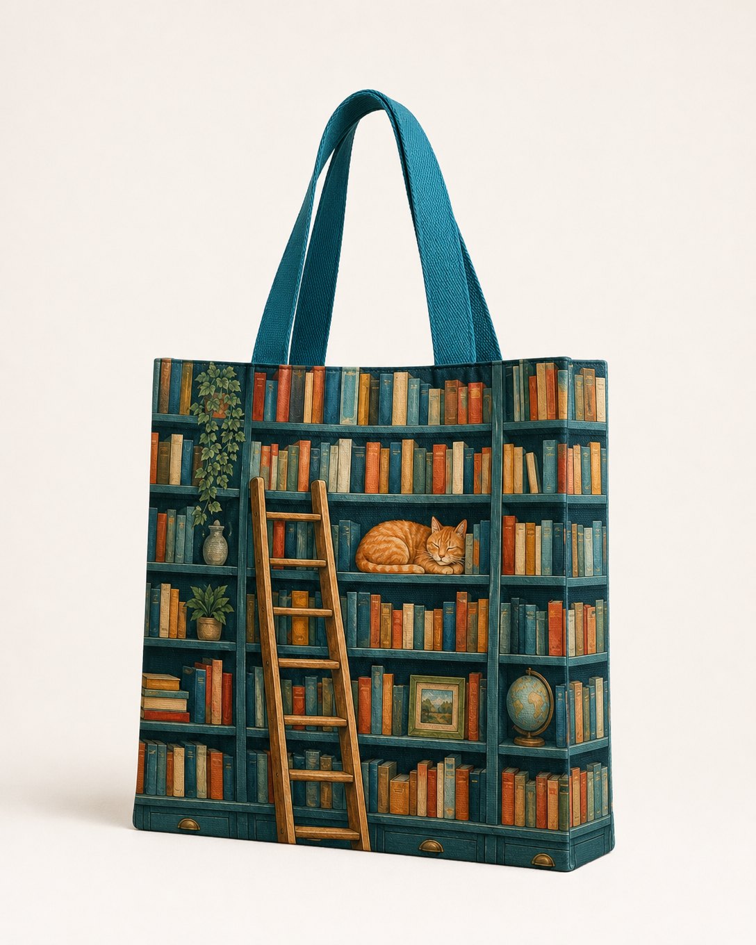 Library Cat Tote Bag, image 3