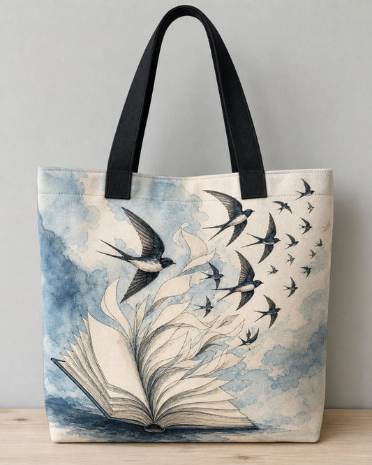 Pages Take Flight Tote Bag, image 1
