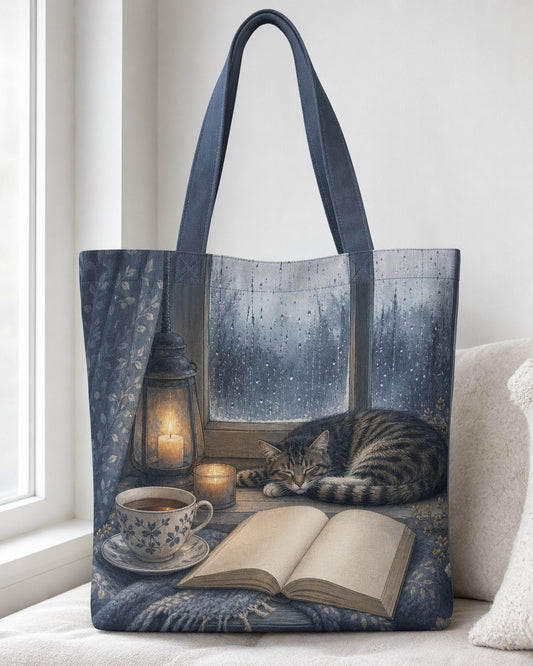 Rainy Chapter Tote Bag, image 1