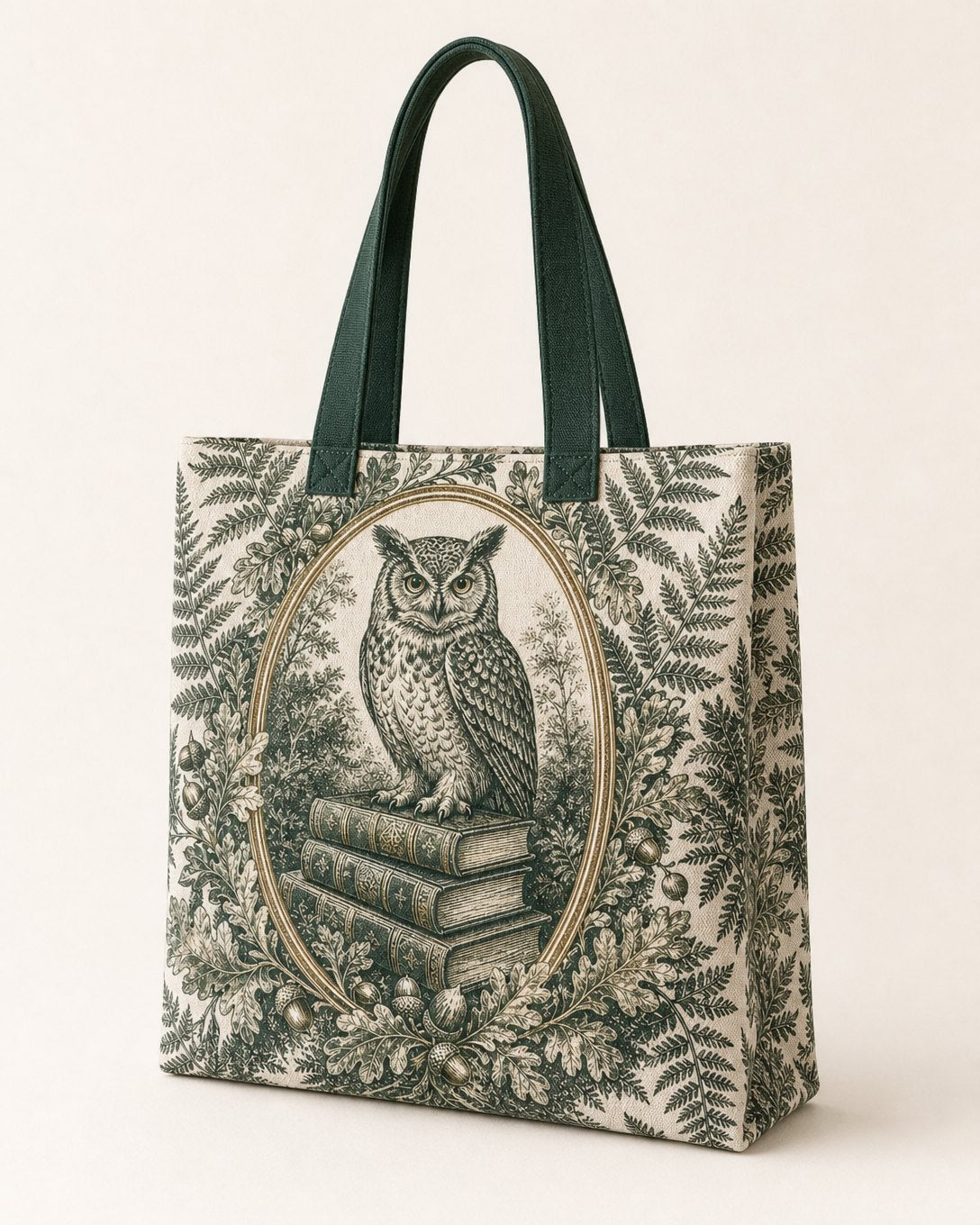 Owl Bookplate Tote Bag, image 3