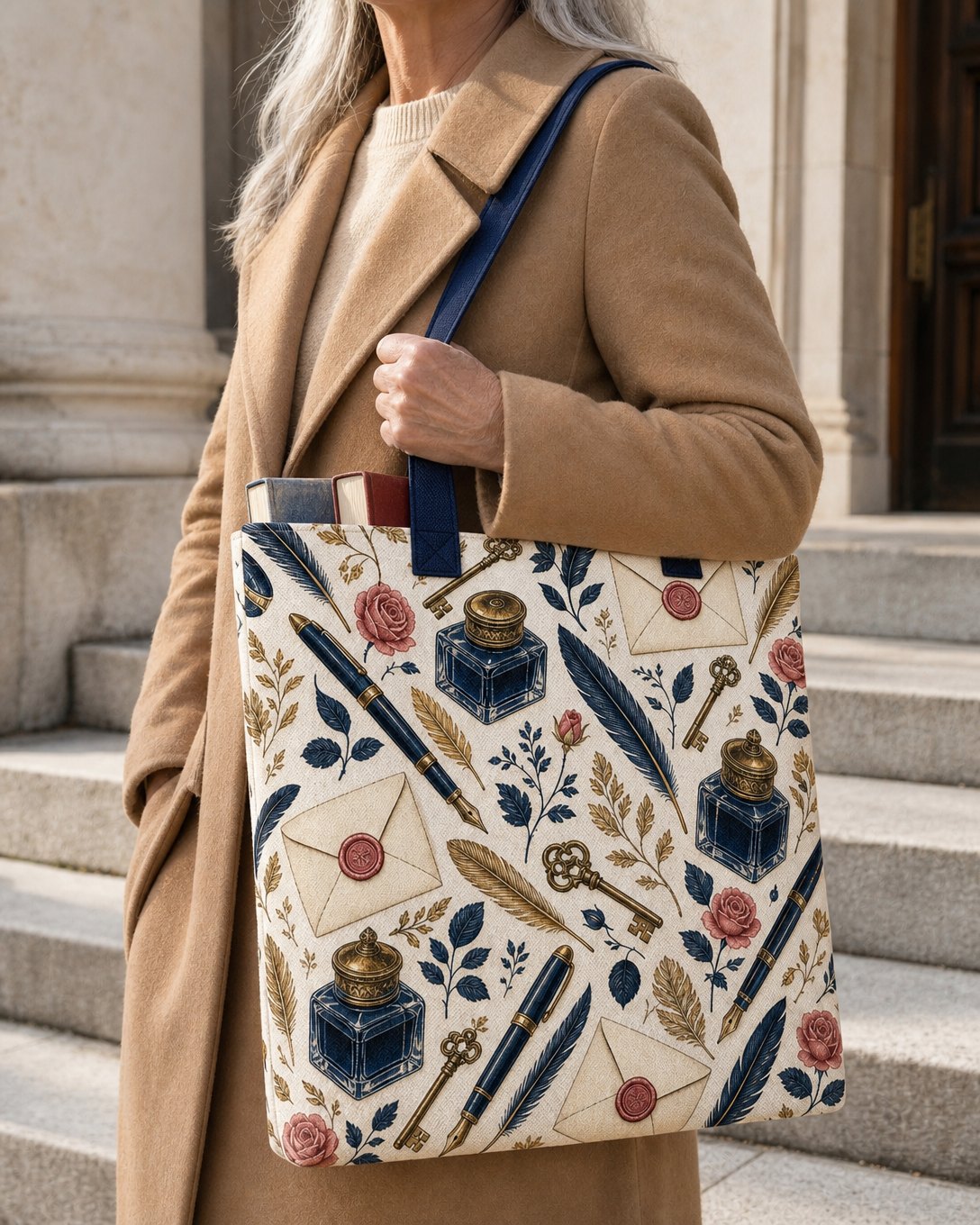 Writing Desk Tote Bag, image 5