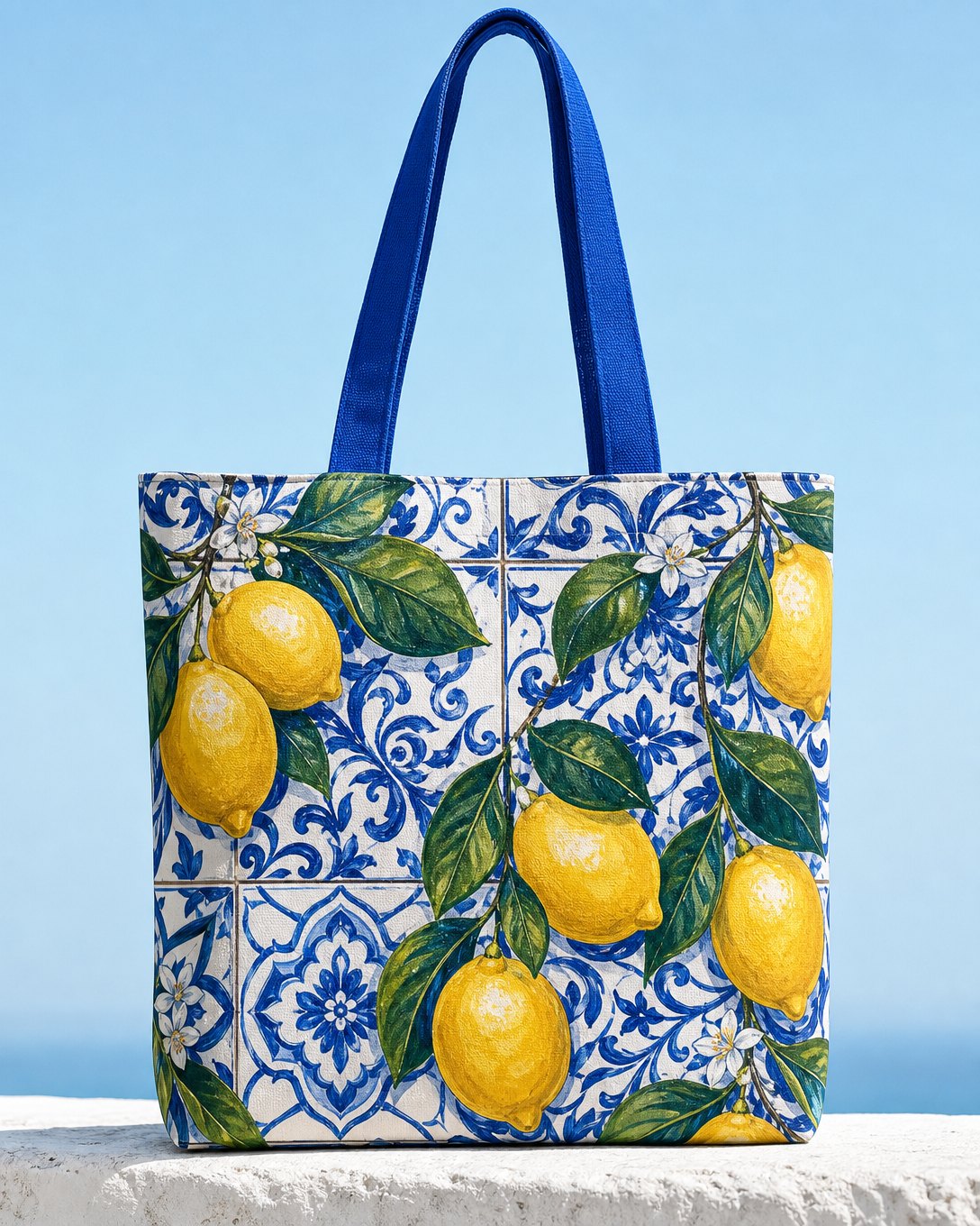 Amalfi Lemons Tote Bag, image 1