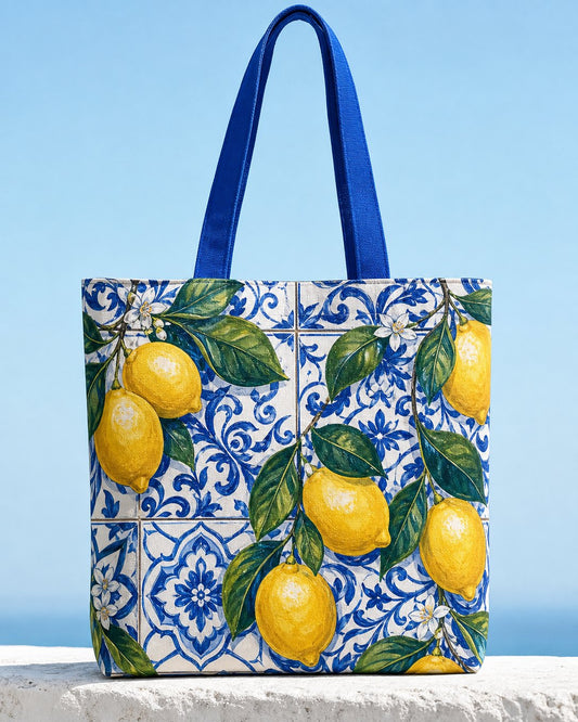Amalfi Lemons Tote Bag, image 1