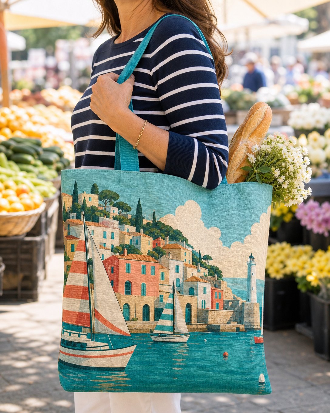 Harbour Village Tote Bag, image 5
