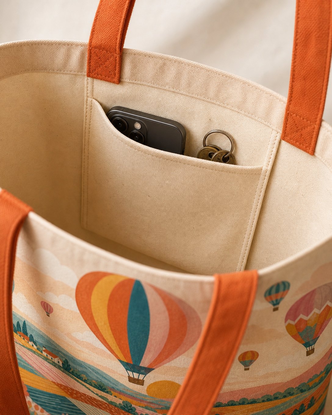 Balloon Morning Tote Bag, image 4