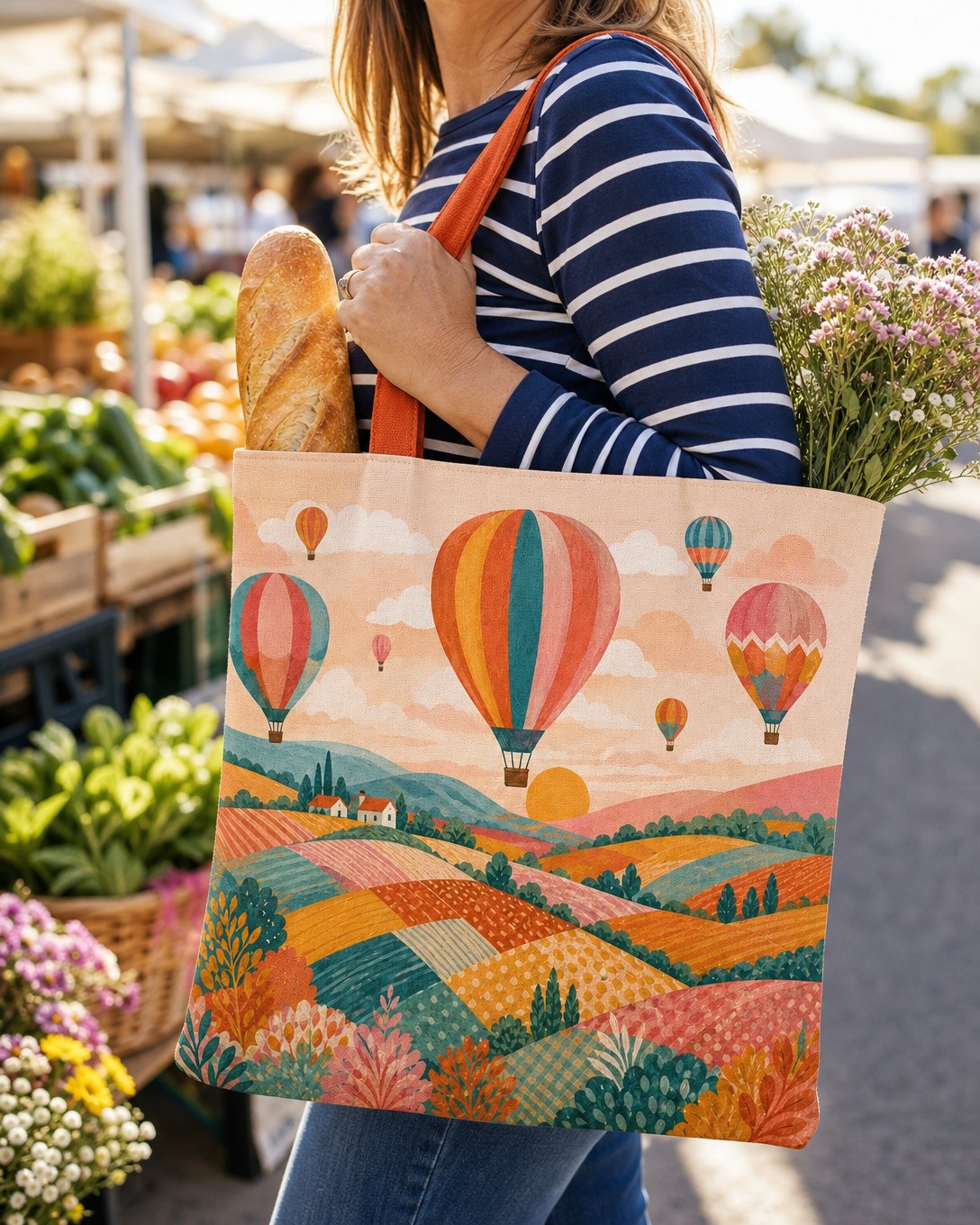 Balloon Morning Tote Bag, image 5