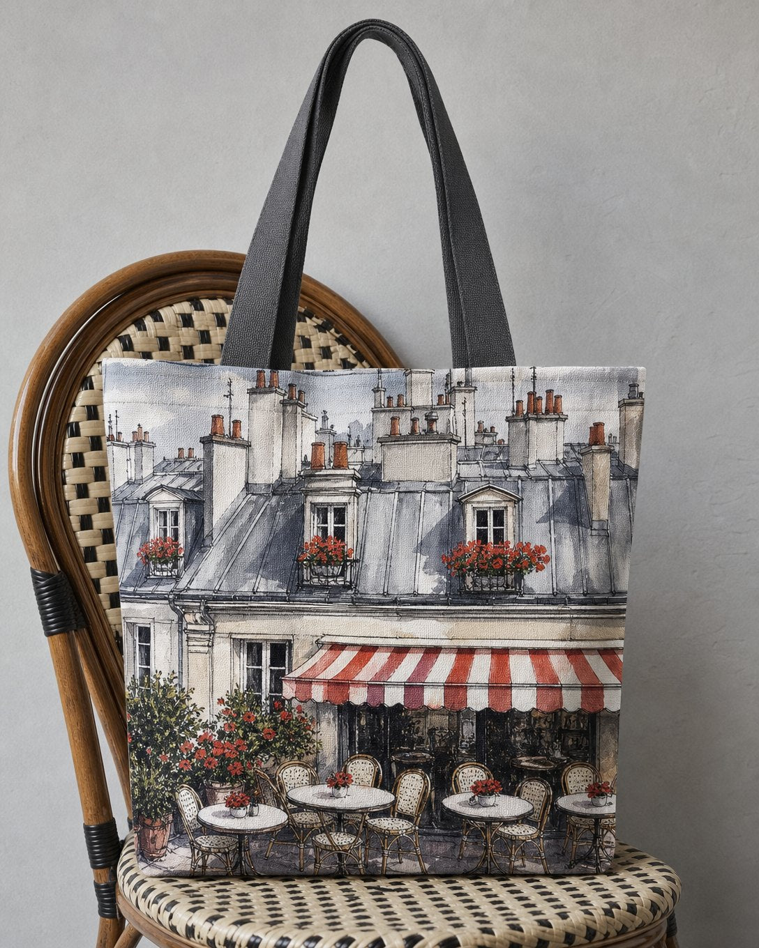 Paris Rooftops Tote Bag, image 1