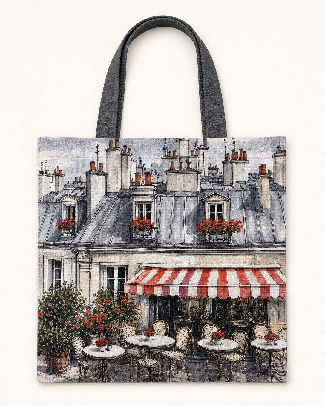 Paris Rooftops Tote Bag, image 2
