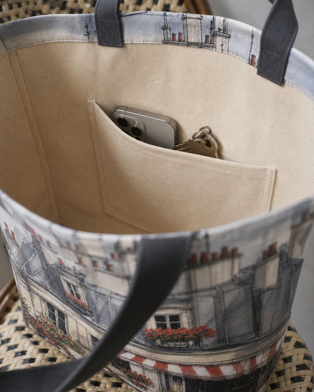 Paris Rooftops Tote Bag, image 4